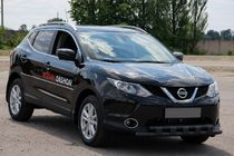 Nissan Qashqai 2007–2010 Priekšējais aizsargstienis ST015 Black (nerūsējošais tērauds) foto 3