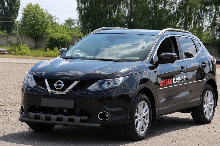 Nissan Qashqai 2007–2010 Priekšējais aizsargstienis ST015 Black (nerūsējošais tērauds) Image