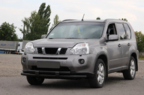 Nissan X-trail T31 2007–2014 Priekšējais aizsargstienis ST015/2 Black (nerūsējošais tērauds) foto 2