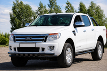Ford Ranger 2011–2022 Priekšējais aizsargstienis ST016 Black (nerūsējošais tērauds) foto 2