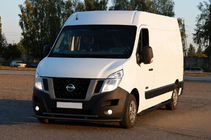 Renault Master 2011–2023 Priekšējais aizsargstienis ST016 Black (nerūsējošais tērauds) foto 3