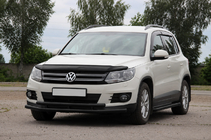 Volkswagen Tiguan 2007–2016 Priekšējā aizsardzība ST016 Black (nerūsējošais tērauds) foto 3