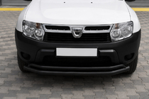 Renault Duster 2008–2017 Priekšējais aizsargstienis ST017 Black (nerūsējošais tērauds) foto 3