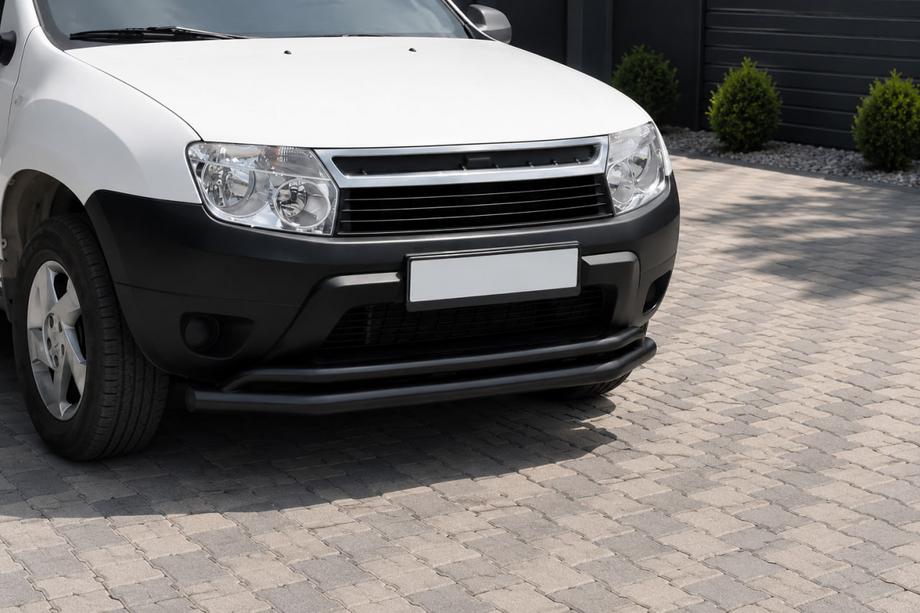 Renault Duster 2008–2017 Priekšējais aizsargstienis ST017 Black (nerūsējošais tērauds) Image