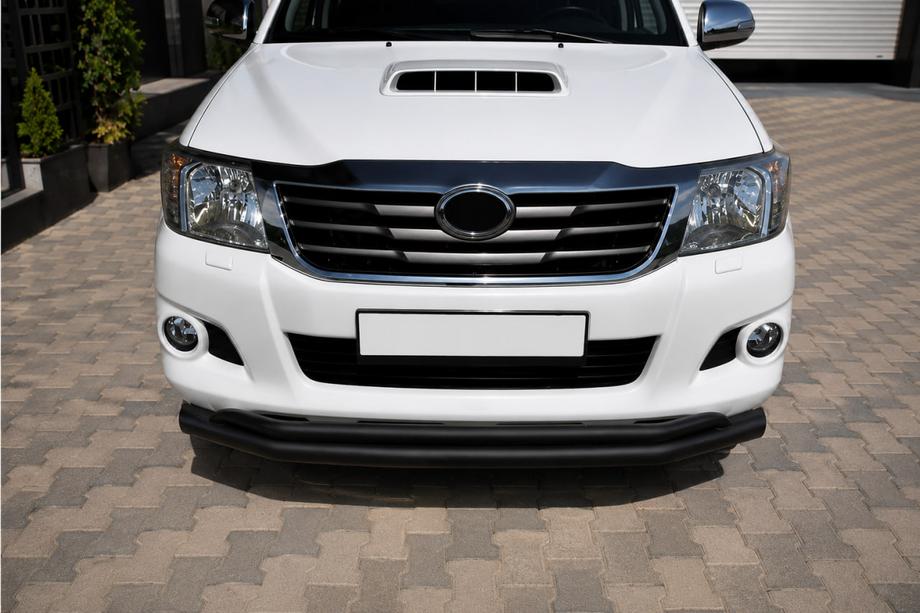 Toyota Hilux 2006–2015 Priekšējais aizsargstienis ST017 Black (nerūsējošais tērauds) Image
