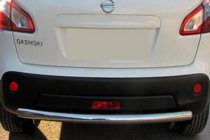 Nissan Qashqai 2010–2014 Taisns aizmugurējais aizsargstienis (nerūsējošais tērauds) foto 1