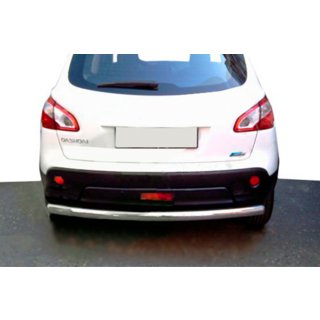 Taisns aizmugurējais aizsargstienis (nerūsējošais tērauds) Nissan Qashqai 2010–2014 foto 2