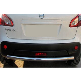 Taisns aizmugurējais aizsargstienis (nerūsējošais tērauds) Nissan Qashqai 2010–2014 foto 1