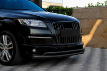 Audi Q7 2005–2015 Priekšējais aizsargstienis ST017 Black (nerūsējošais tērauds) foto 3