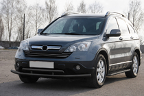Honda CRV 2007–2011 Priekšējais aizsargstienis ST018 Black (nerūsējošais tērauds) foto 2