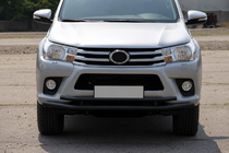 Toyota Hilux 2015– Priekšējais aizsargstienis ST018 Black (nerūsējošais tērauds) foto 2