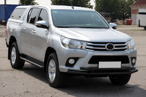 Toyota Hilux 2015– Priekšējais aizsargstienis ST018 Black (nerūsējošais tērauds) foto 3