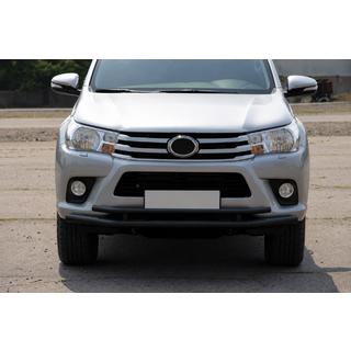 Priekšējais aizsargstienis ST018 Black (nerūsējošais tērauds) Toyota Hilux 2015– foto 2