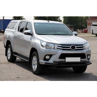 Priekšējais aizsargstienis ST018 Black (nerūsējošais tērauds) Toyota Hilux 2015– foto 3