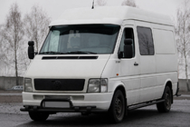 Volkswagen LT 1995–2006 Priekšējais aizsargstienis ST020 Black (nerūsējošais tērauds) foto 2