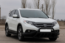 Honda CRV 2012–2016 Priekšējais aizsargstienis WT003-ST-V1 Black (nerūsējošais tērauds) foto 2