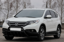 Honda CRV 2012–2016 Priekšējais aizsargstienis WT003-ST-V1 Black (nerūsējošais tērauds) foto 3