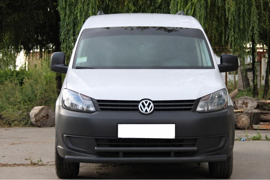 Volkswagen Caddy 2010–2015 Priekšējais dubultais aizsargstienis 60/48 mm, melns (nerūsējošais tērauds) Image