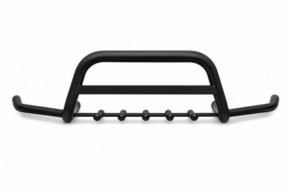 Opel Movano 2004–2010 Priekšējais aizsargstienis ar sānu stieņiem WT003 Plus Black (nerūsējošais tērauds) Image