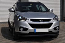 Hyundai IX-35 2010–2015 Priekšējais aizsargloks ST008 Black (nerūsējošais tērauds) foto 4