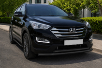 Hyundai Santa Fe 3 2012–2018 Priekšējais aizsargstienis ST014 Black (nerūs.) foto 1
