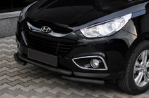 Hyundai IX-35 2010–2015 Priekšējais aizsargstienis ST014-1 Black (nerūsējošais tērauds) foto 1