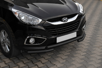 Hyundai IX-35 2010–2015 Priekšējais aizsargstienis ST014-1 Black (nerūsējošais tērauds) foto 3