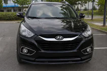 Hyundai IX-35 2010–2015 Priekšējais aizsargstienis ST014-2 Black (nerūsējošais tērauds) foto 1
