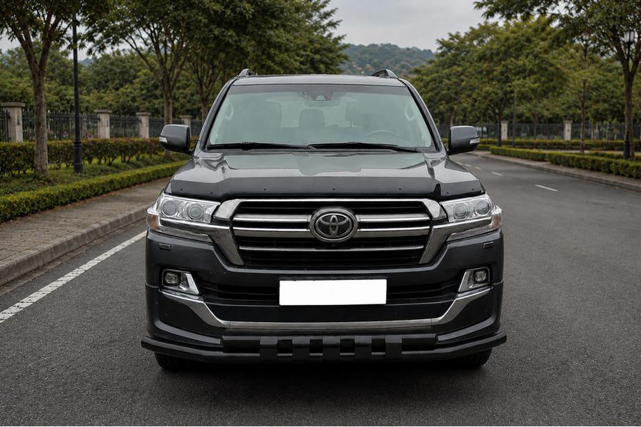 Toyota Land Cruiser 200 2007–2021 Priekšējais aizsargstienis ST015 Black (2015+, nerūsējošais tērauds) Image
