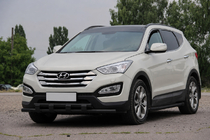 Hyundai Santa Fe 3 2012–2018 Priekšējais aizsargstienis ST015 Black (nerūsējošais tērauds) foto 2