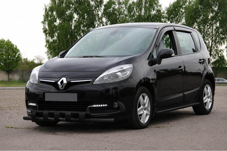 Renault Scenic/Grand 2009–2016 Priekšējais aizsargstienis ST015 Black (nerūsējošais tērauds) Foto 1