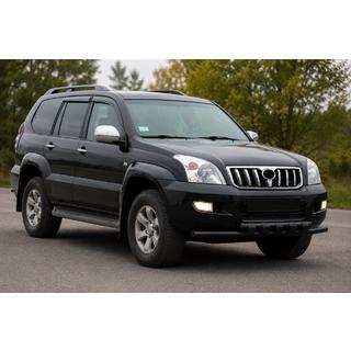 Priekšējais aizsargstienis ST015 Black (nerūsējošais tērauds) Toyota Land Cruiser Prado 120 2002–2009 foto 2