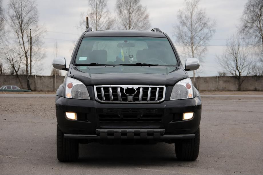 Toyota Land Cruiser Prado 120 2002–2009 Priekšējais aizsargstienis ST015 Black (nerūsējošais tērauds) Image