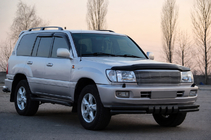Toyota Land Cruiser 100 1998–2007 Priekšējais aizsargstienis ST015 Black (nerūsējošais tērauds) foto 3