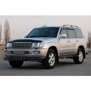 Priekšējais aizsargstienis ST015 Black (nerūsējošais tērauds) Toyota Land Cruiser 100 1998–2007 foto 2
