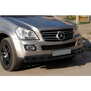 Priekšējais aizsargstienis ST015 Black (nerūsējošais tērauds) Mercedes GL class X164 2006–2012 foto 3