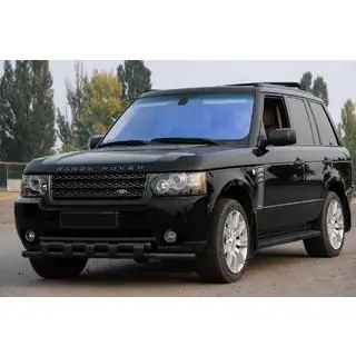 Priekšējais aizsargstienis ST015 Black (nerūsējošais tērauds) Range Rover III L322 2002–2012 foto 1