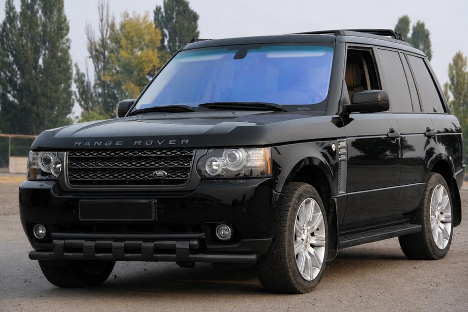 Range Rover III L322 2002–2012 Priekšējais aizsargstienis ST015 Black (nerūsējošais tērauds) Image