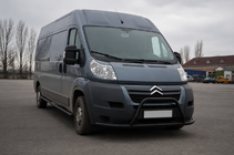 Citroen Jumper 2007–2025 Priekšējais aizsargstienis ST019 Black (nerūsējošais tērauds) foto 2