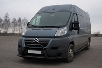 Citroen Jumper 2007–2025 Priekšējais aizsargstienis ST019 Black (nerūsējošais tērauds) foto 3
