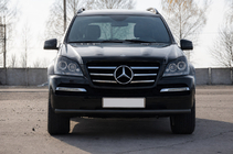 Mercedes GL class X164 2006–2012 Priekšējais aizsargstienis ST008 Black (nerūsējošais tērauds) foto 1