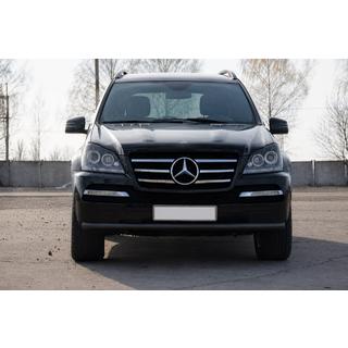 Priekšējais aizsargstienis ST008 Black (nerūsējošais tērauds) Mercedes GL class X164 2006–2012 foto 1