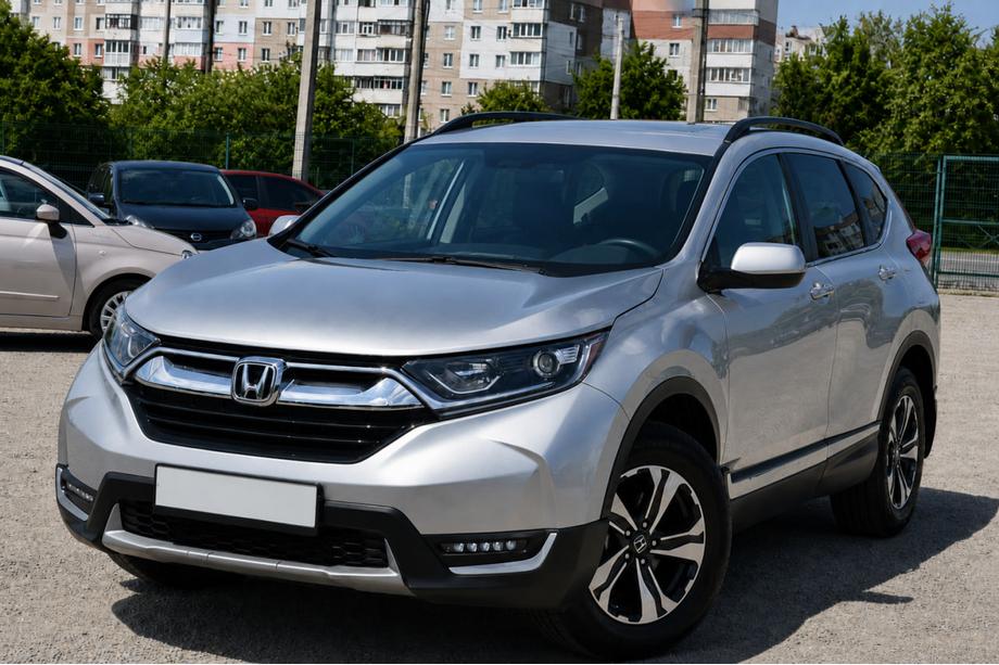 Honda CRV 2017–2022 Melni OEM jumta reliņi (alumīnijs) Image