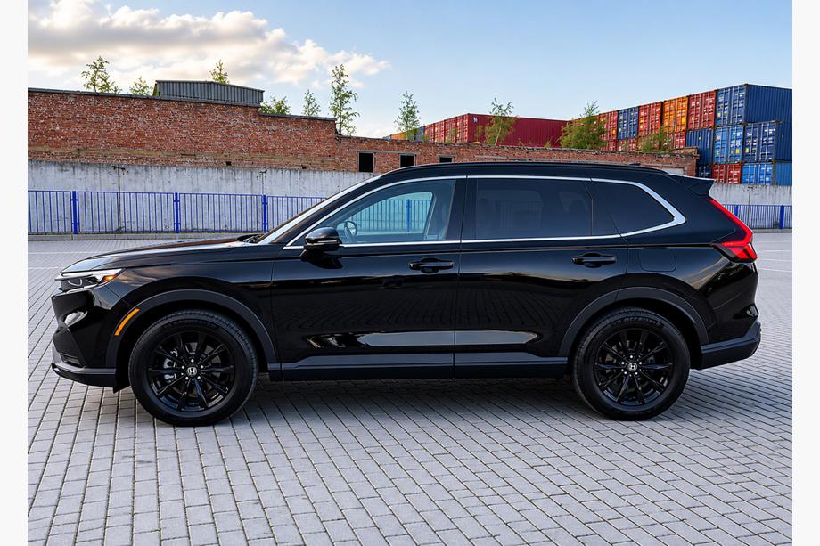 Honda CRV 2022– Integrētie jumta reliņi melni OEM (ABS plastmasa) Image