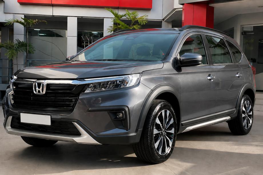 Honda BR-V 2021– Integrētie jumta reliņi melni OEM (alumīnijs) Image