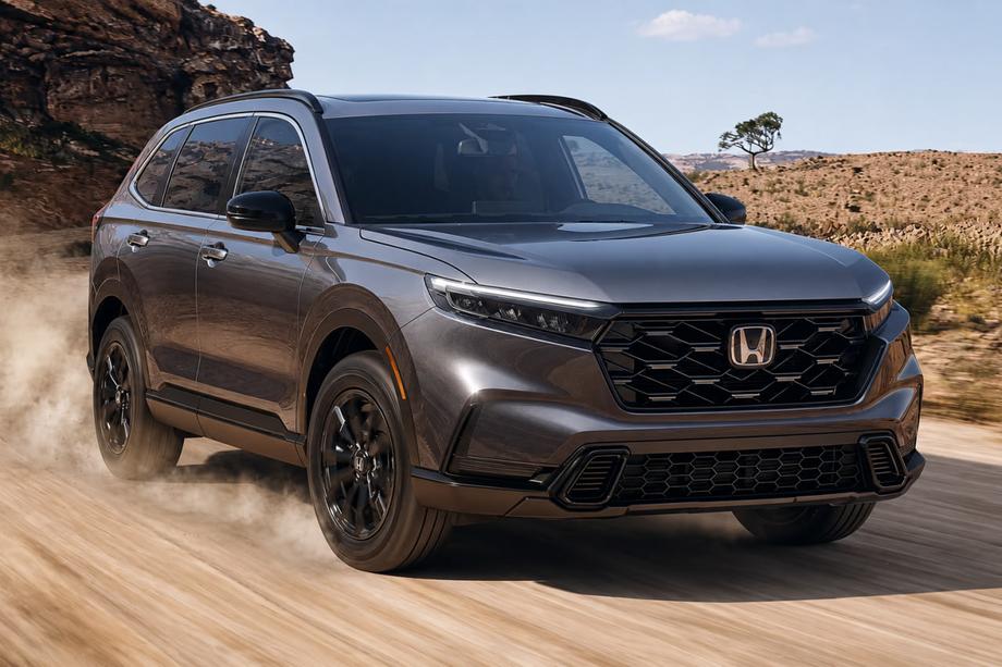 Honda CRV 2022– Integrēti jumta reliņi melni OEM (ABS plastmasa, uzstādīšana ar līmi) Foto 1