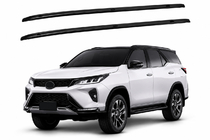 Toyota 4Runner 2009–2024 OEM jumta reliņi, melni (2012-2015, alumīnijs) foto 1