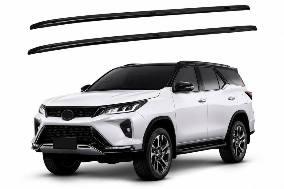 Toyota 4Runner 2009–2024 OEM jumta reliņi, melni (2012-2015, alumīnijs) Image