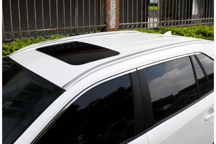 Toyota Rav 4 2019–2025 Integrētie jumta reliņi, hromēti OEM (alumīnijs, uzstādīšana ar līmi) Image