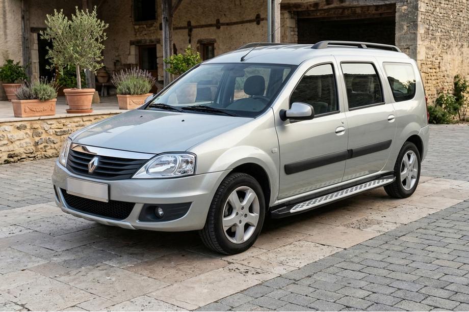 Renault Logan MCV 2005–2013 Sānu sliekšņi Shining V1 (2 gab., alumīnijs) Foto 1